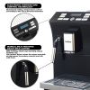 Espresso Machine with Milk Frother - Fully Automatic for Perfect Coffee, Black