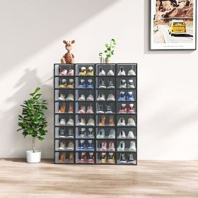 Black, Small Size, 32PCS, 332314cm, Shoe Box, Plastic Mesh, Freely Combinable
