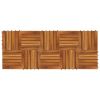 10 pcs Acacia Decking Tiles 11.8"x11.8" Vertical Pattern