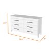 Canaan 2-Piece Bedroom Set, Armoire + Dresser, White