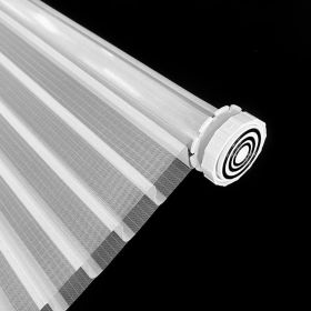 WELLSOURCE No Drill 2"Shangri-la Shades Tension Inside Mount Expansion Window Blind,Custom Size (Color: White, size: CUSTOM SIZE)