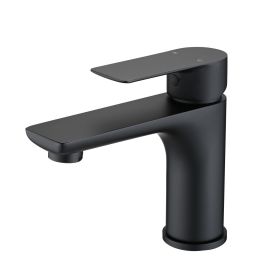 Single Handle Lavatory Basin Sink Faucet (Color: Matte Black)